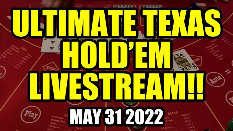 WINNING BIG!! LIVE ULTIMATE TEXAS HOLDEM! May 31st 2022