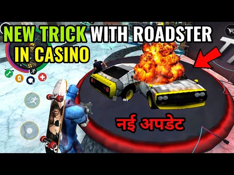 rope hero vice town | new trick with roadster in casino | rope hero vice town game || classic gamerz