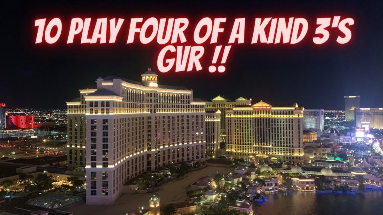 10 play four of a kind 3’s GVR video poker