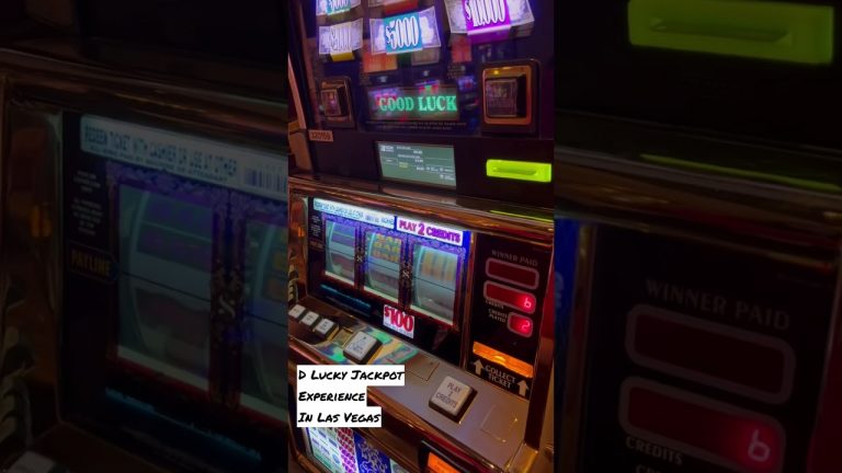 $100/SPIN D Lucky Jackpot Experience in Las Vegas #casino #jackpot #gambling #vegas #slotmachine