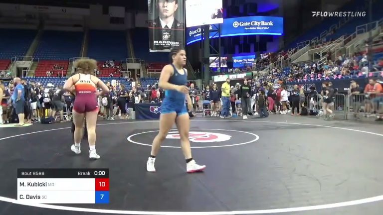 144 Lbs Quarterfinal – Maddie Kubicki, Missouri Vs Caitlyn Davis, South Carolina 8f4a