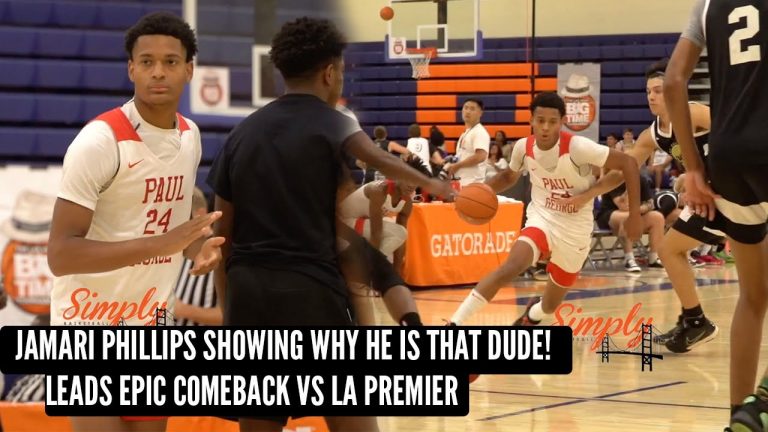 16u Paul George Elite EYBL vs LA Premier | Jamari Phillips TAKE OVER In 2nd Half in Comeback win!