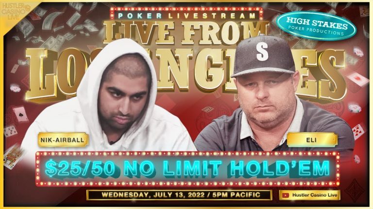 $25/50 No Limit Hold’em w/ Eli, Nik Airball, Zeo, Tal, Johnny & Nitucci – Commentary by DGAF