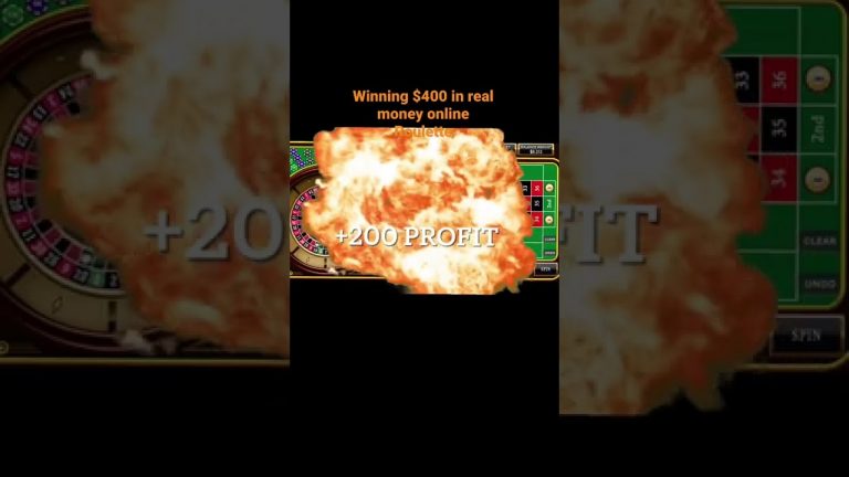 $400 Real Money Online Roulette Win using Pokerstars VR Strategy