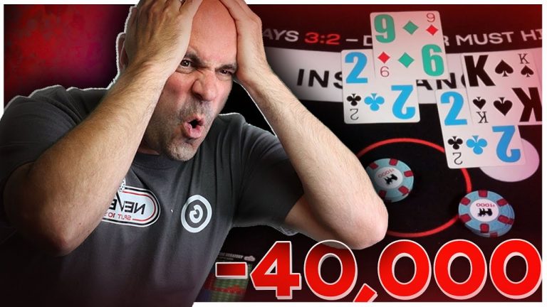 $40,000 Red HOT Blackjack DECK Gets Smacked – E206