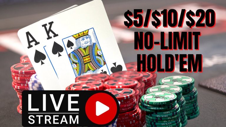 $5/$10/$20 No-Limit Hold’em TCH LIVE Poker Cash Game Stream