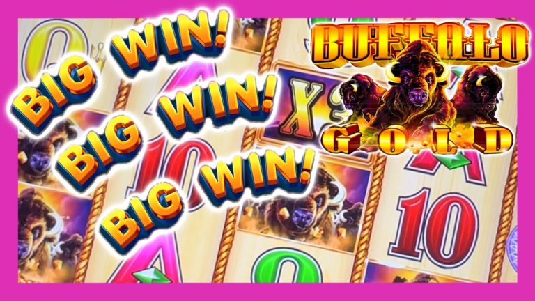 69 Free Games in the Bonus! Buffalo Gold Slot Play at the Casino