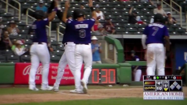 Albuquerque Isotopes(Rockies – Triple-A)Sean Bouchard hits grand slam home run vs Las Vegas, 7/27/22