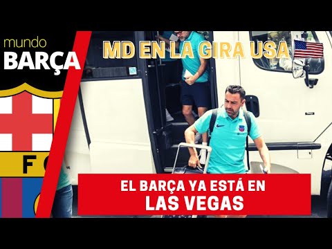 Así ha sido la llegada del Barça a Las Vegas