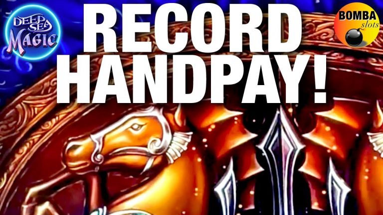 BIGGEST WIN ON YOUTUBE! For Deep Sea Magic~ Drop & Lock MA$$IVE HANDPAY JACKPOT Casino Slot Machine!