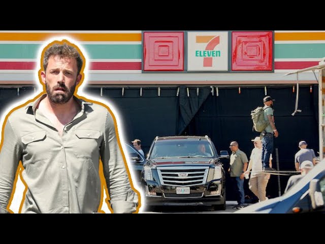 Ben Affleck And Matt Damon Film Scenes For Nike Film At 7-Eleven