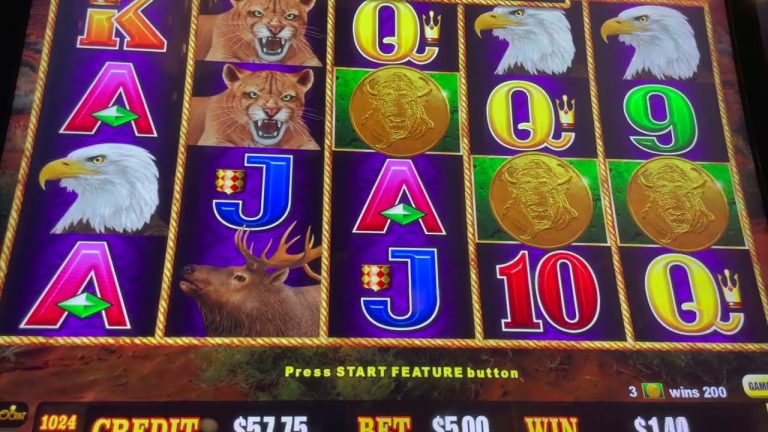 Buffalo Cash High Limit Slot Play From AC