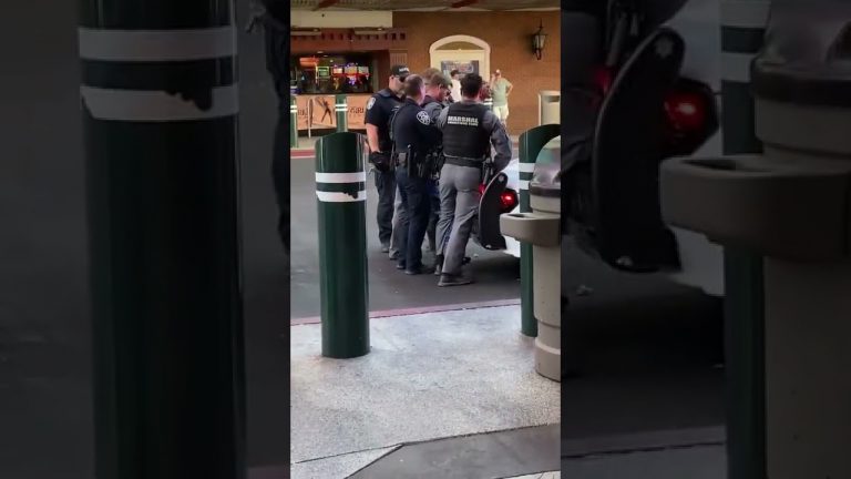 Busted in Las Vegas on Fremont Street