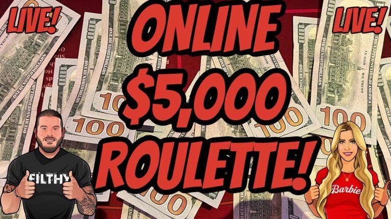 CRAZY ROULETTE ACTION $5000 BETS LIVE ONLINE!