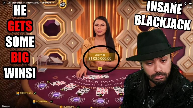 CRAZY Session GOES The Distance | Roshtein | HighStakes BlackJack