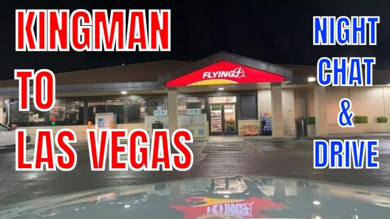 Cash or Crash Las Vegas LIVE – Driving from Kingman Arizona to Las Vegas at night