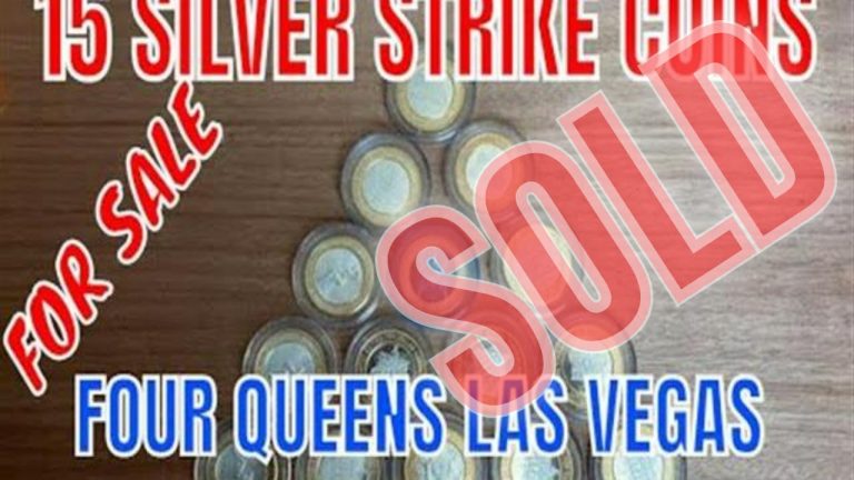 Cash or Crash Las Vegas LIVE – LIVE Auction 15 silver strike coins for sale opening bid $210 -SOLD –