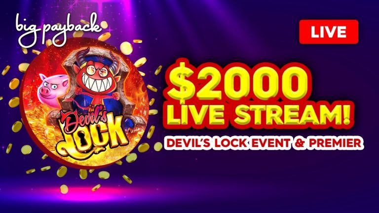 DEVIL’S LOCK JACKPOT?! $2000 Slot Live Stream at JACK Thistledown!!