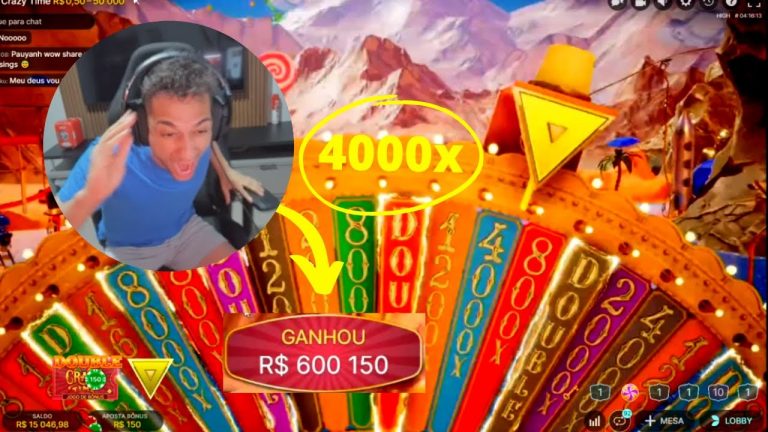 EL GATO GANHA 4000X NO CRAZY TIME E GANHA 600 MIL REAIS