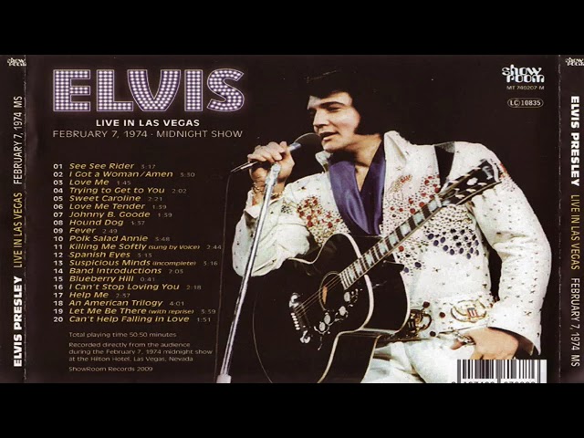 ELVIS PRESLEY LIVE IN LAS VEGAS 7 FEB 1974