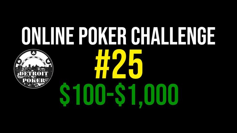 EP25 Online #Poker Challenge $100-$1k – Detroit Poker