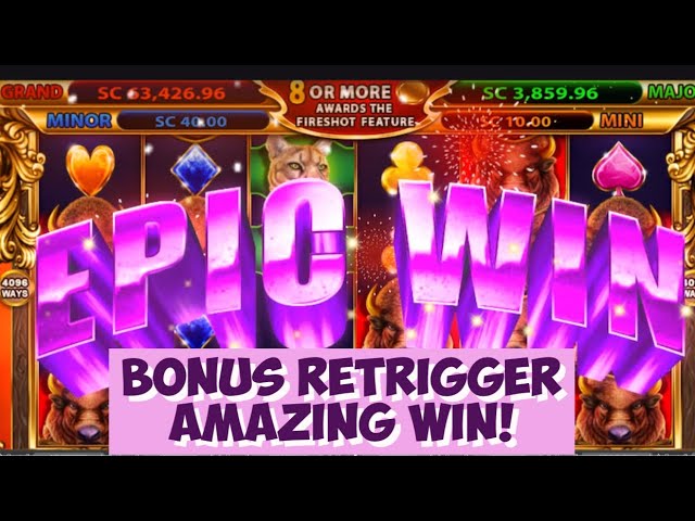 EPIC WIN! 20 Spin Retrigger! Chumba Online Casino: Stampede Fury 2