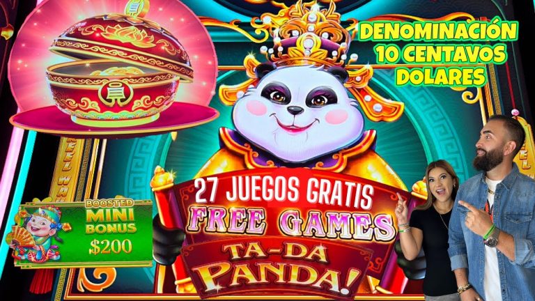 ESTA MAQUINA NO PARABA DE DARNOS JUEGOS ADICIONALES! TA-DA PANDA SLOT MACHINE EN OCEAN CASINO