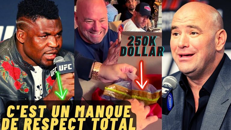 Grosse polémique la vidéo virale de Dana White qui rend fou Francis Ngannou