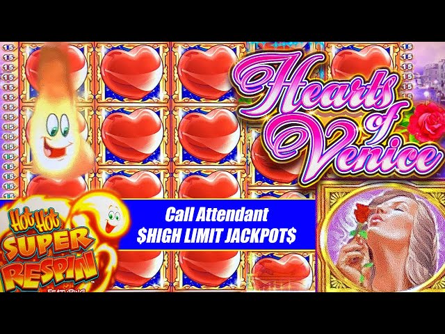 HEARTS OF VENICE HIGH LIMIT $60 BETS WITH MASSIVE JACKPOT WINS