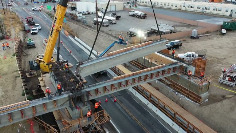 HSR Construction Update: Girders placed over State Route 46