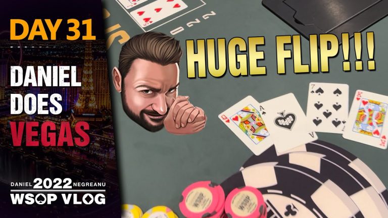 HUGE FLIP for the CHIPLEAD!!! – 2022 WSOP Poker Vlog Day 31