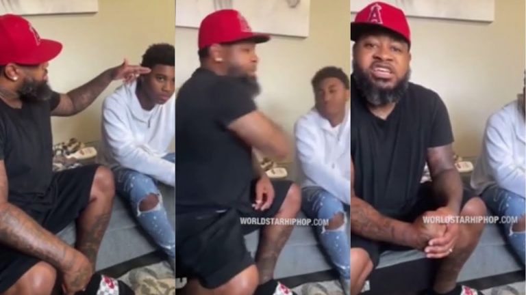 He smacked!!!! his son On Facebook live because of a troll comment.. whats your thoughts?