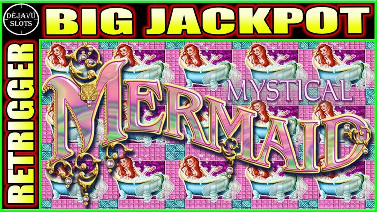 INCREDIBLE RETRIGGER PAYS BIG JACKPOT HANDPAY! High Limit Mystical Mermaid Slot Machine