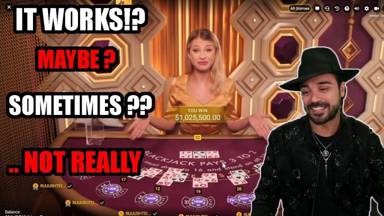 Is This A Weird Strategy? or NO Strategy? Roshtein BlackJack