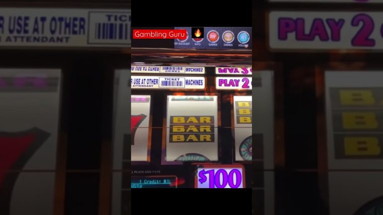 Jackpot! In only 13 Seconds! $100 A SPIN!