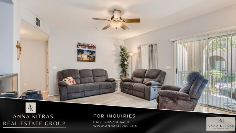 Just Listed! Las Vegas Real Estate: Lone Mountain 3850 Juno Beach Street Unit#103 Las Vegas NV 89129