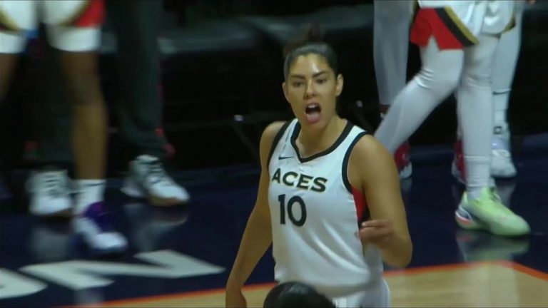 Kelsey Plum Wired For Sound / Mic’d Up During Las Vegas Aces vs Connecticut Sun | July 17, 2022