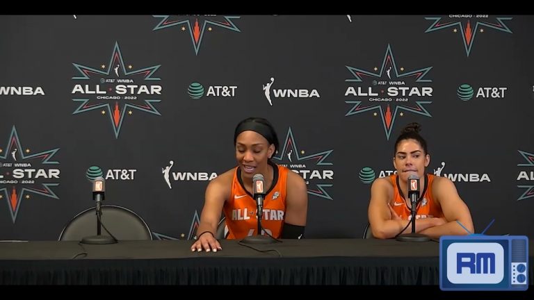 Kelsey Plum and A’ja Wilson 2022 WNBA All-Star Game postgame availability