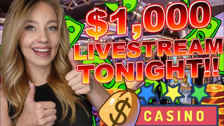 LIVE! $1,000 CASH MONEY FOR SLOTS NOT STOPPING UNTIL WE HIT A JACKPOT at the CASINO