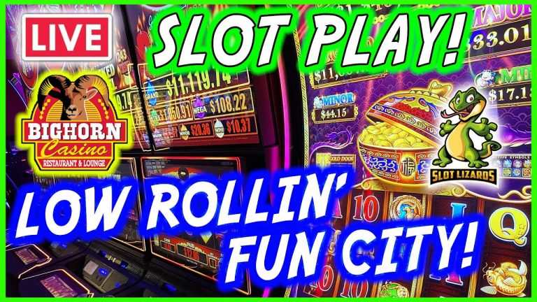 LIVE SLOT PLAY! J’S LOW ROLLIN’ WEDNESDAY JACKPOTS! EPISODE 7! BIGHORN CASINO!!