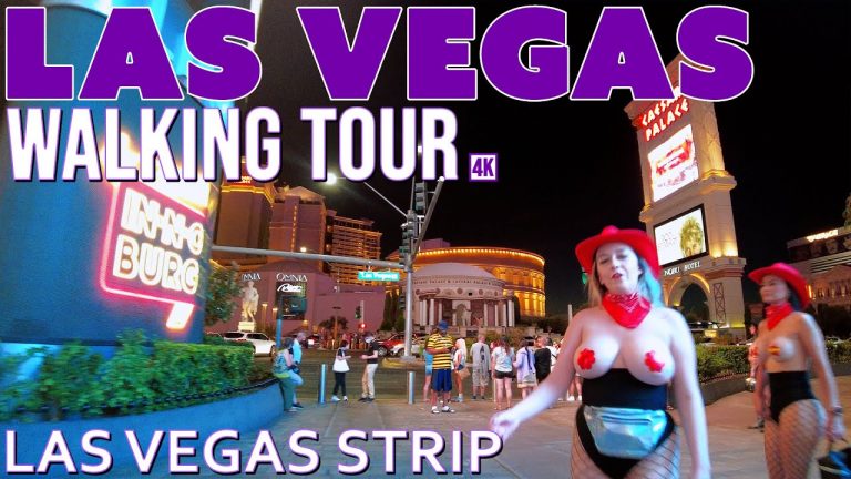 Las Vegas Strip Walking Tour 7/21/22 8:30 PM