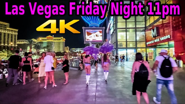 Las Vegas Walking Tour – Steamy Friday Night 11pm