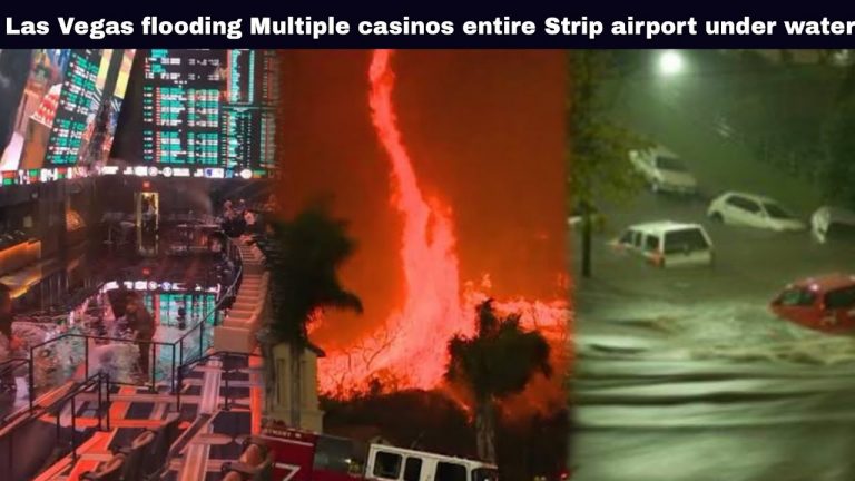 Las Vegas flooding Multiple casinos entire Strip airport under water