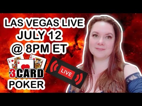 Live 3 Card Poker in Las Vegas! We hit QUADS & TRIPS!!