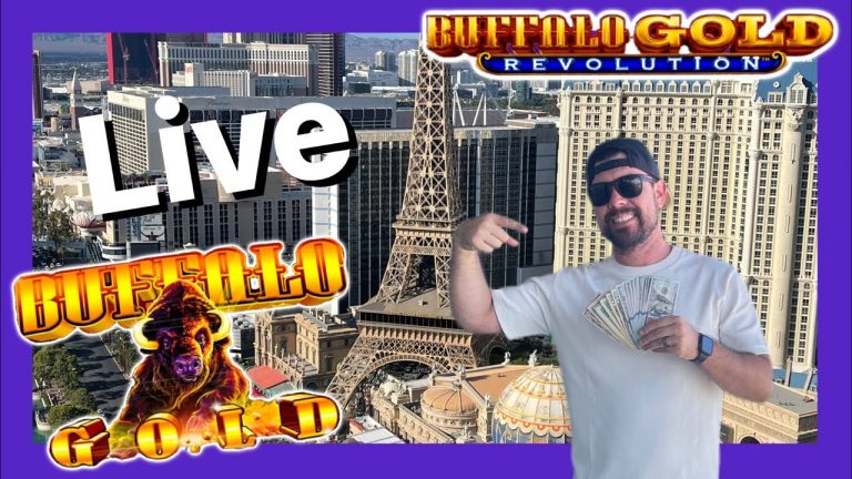 Live from Vegas! Buffalo Gold Slots Lets goooo!