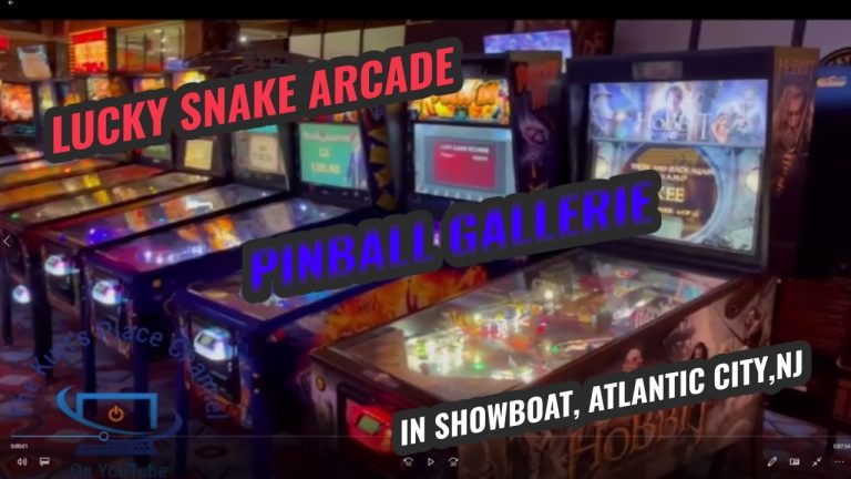 Lucky Snake Arcade Pinball Gallerie In The Showboat, Atlantic City, NJ