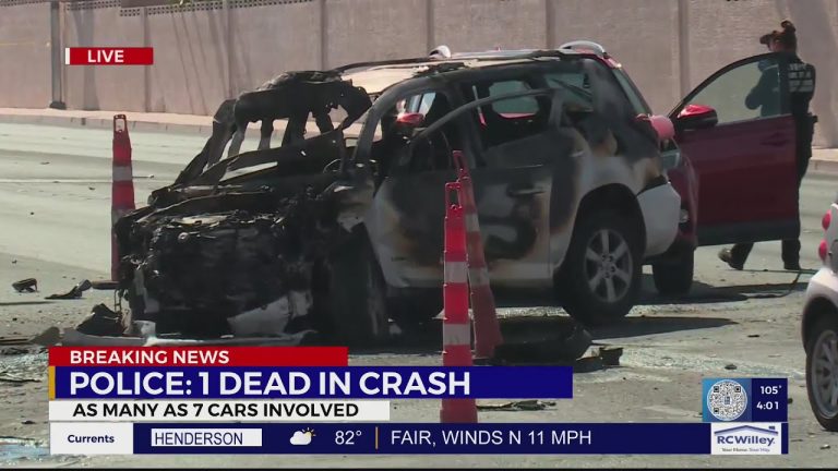 Multi-car crash kills 1, shuts down west Las Vegas intersection