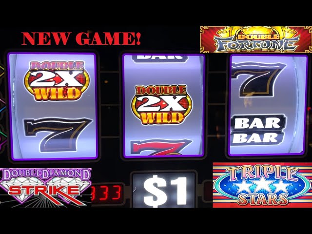 NEW SLOTS! DOUBLE FORTUNE + TRIPLE STARS + DOUBLE DIAMOND STRIKE SLOT PLAY! NICE!!