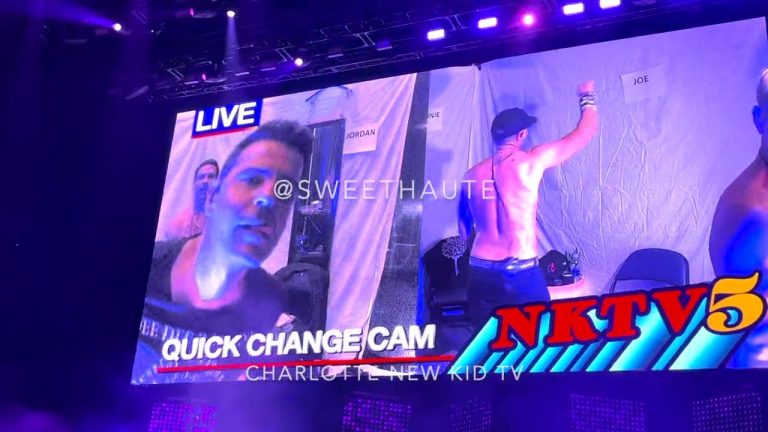 NKOTB Mixtape Tour NKTV Quick Change CAMERA Charlotte New Kids TV 7