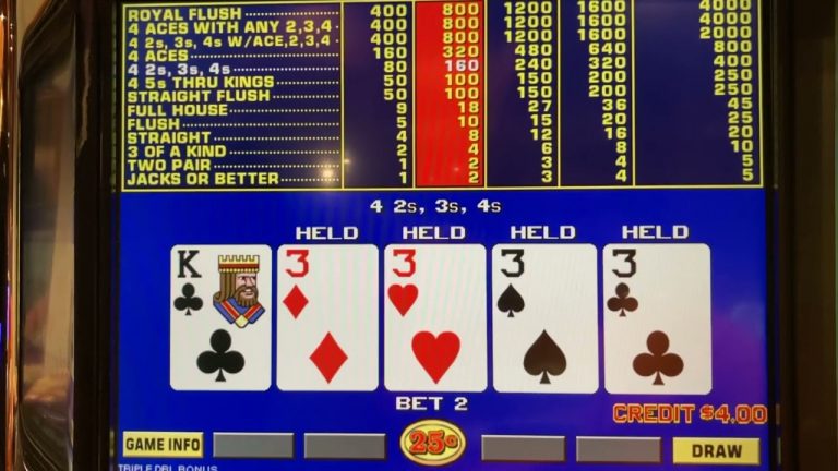 Natural Quads!!! Can I Get the Kicker???! Live Video Poker Play at Mohegan Sun Casino Virgin Vegas!